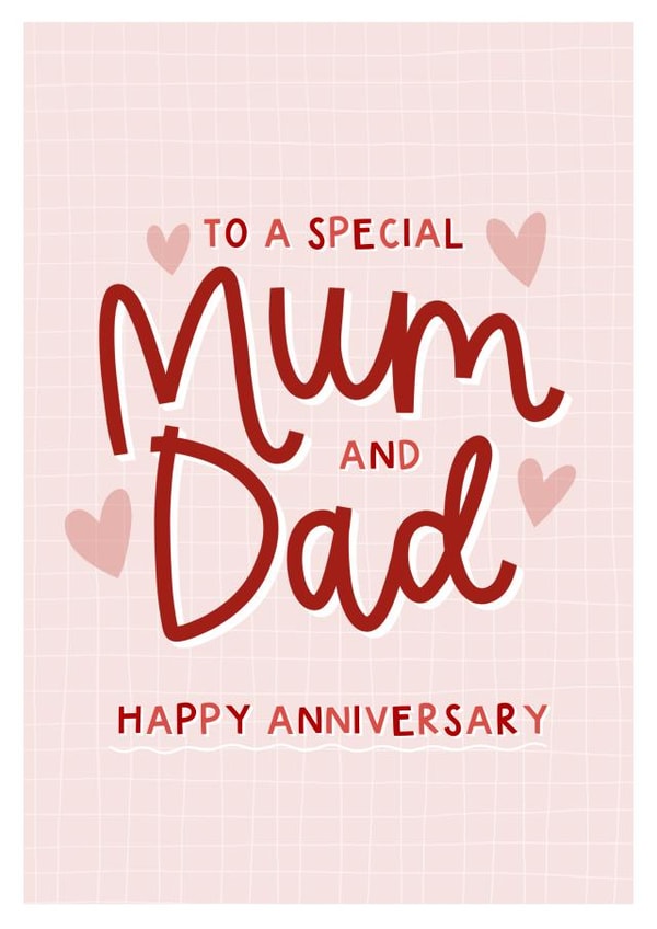 Special Mum And Dad Wedding Anniversary Card created by Amy Writes