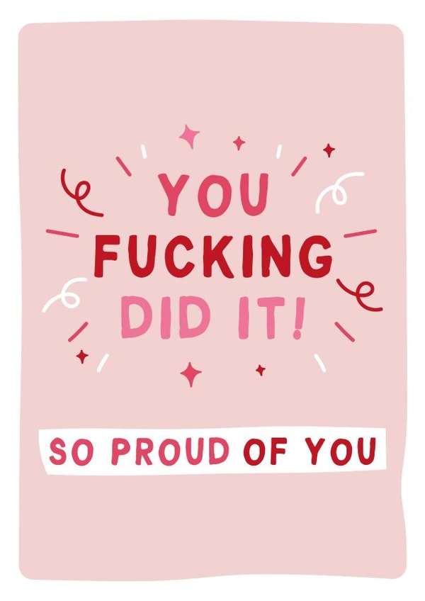 Funny Congratulations Card for any occasion created by Gem Draws Stuff