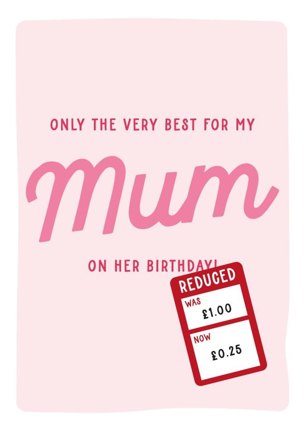 Funny Birthday Card for Mum created by Gem Draws Stuff