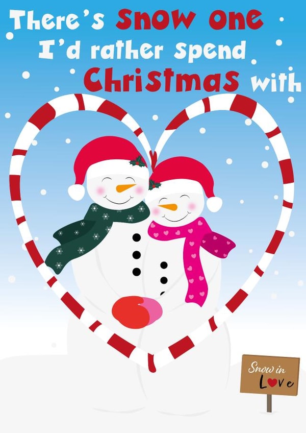 Cute Romantic Christmas Card For Significant Other / Partner created by Cracking Cards!
