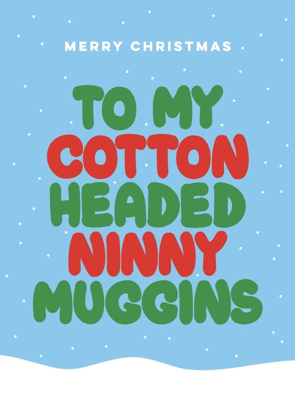 Funny Christmas card created by Amy Watkinson