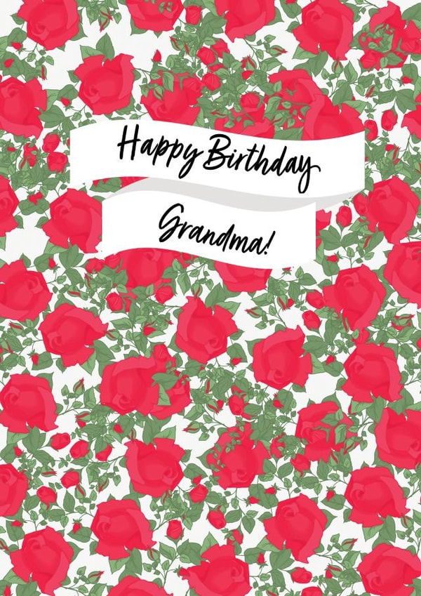 Floral Birthday Card for Grandma created by Emma Simonsen