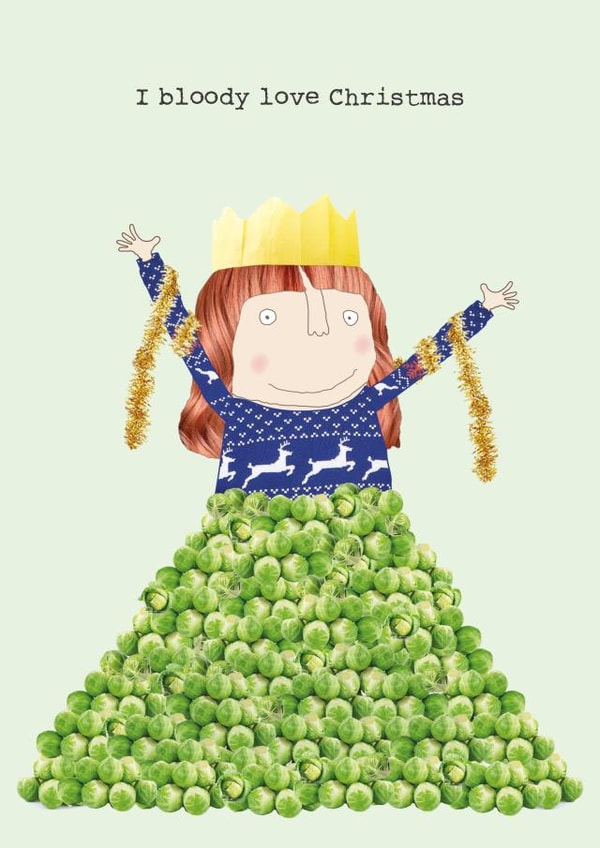 Bloody Love Christmas card created by Rosie Made A Thing