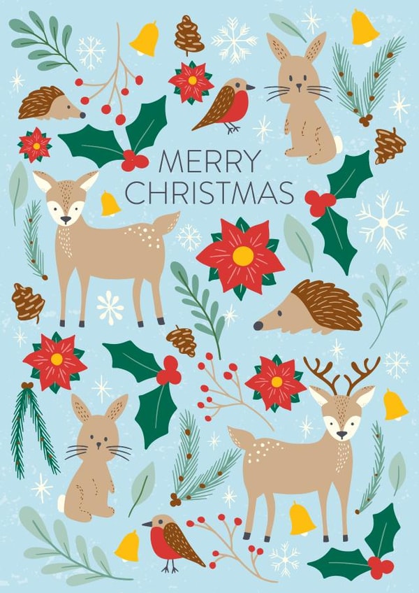 Cute woodland Christmas Card created by Dolly and Fred