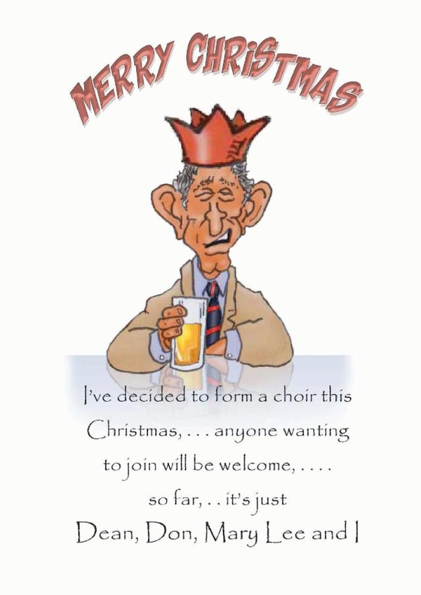 A funny Christmas card for the season, created by David Stringer ( STRINGS )