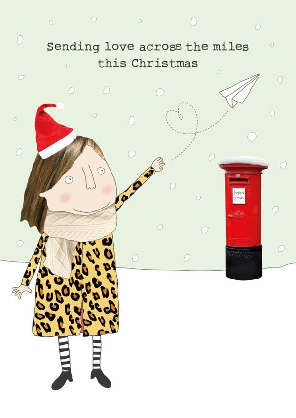 Across Miles Christmas card created by Rosie Made A Thing
