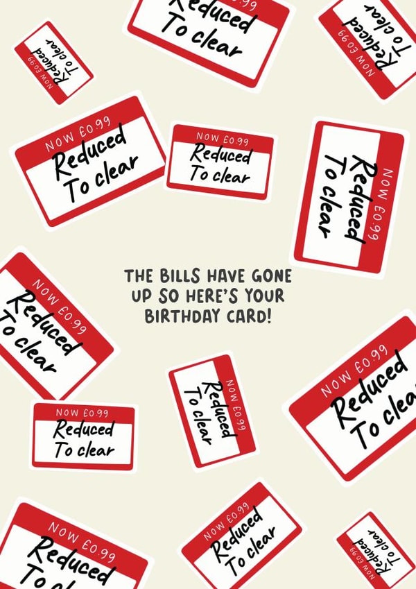 Reduced birthday card created by Jamie Lindsay