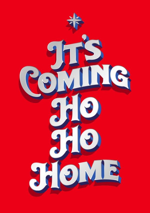 Christmas Card For Football Fan created by Modern Print Studio