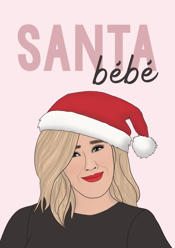 Santa Bébé - Moira Rose - Schitt's Creek Christmas Card created by Bonne Nouvelle