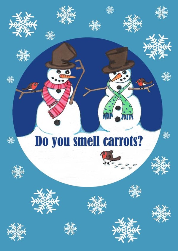 Funny Christmas character card created by Sarah Twist