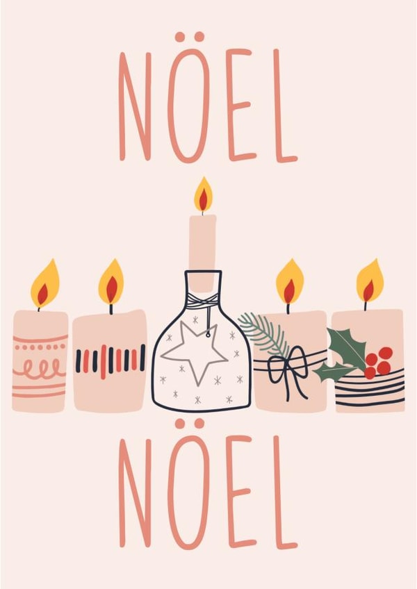 Nöel Nöel Christmas Card created by Izzi Paints