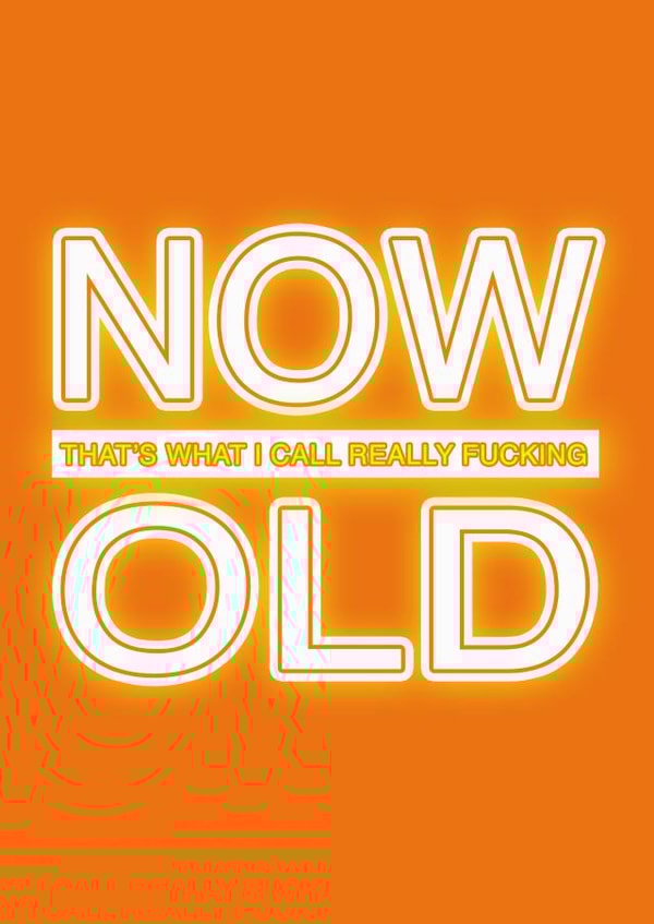 Now That's What I Call Old Birthday Card, Nostalgic card, Music humour, Retro created by MockingJayCards