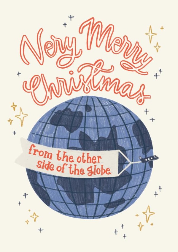Christmas Card for Faraway Friends and Family From the Other Side of the Globe created by Jenni Ahlberg - Jeah Design