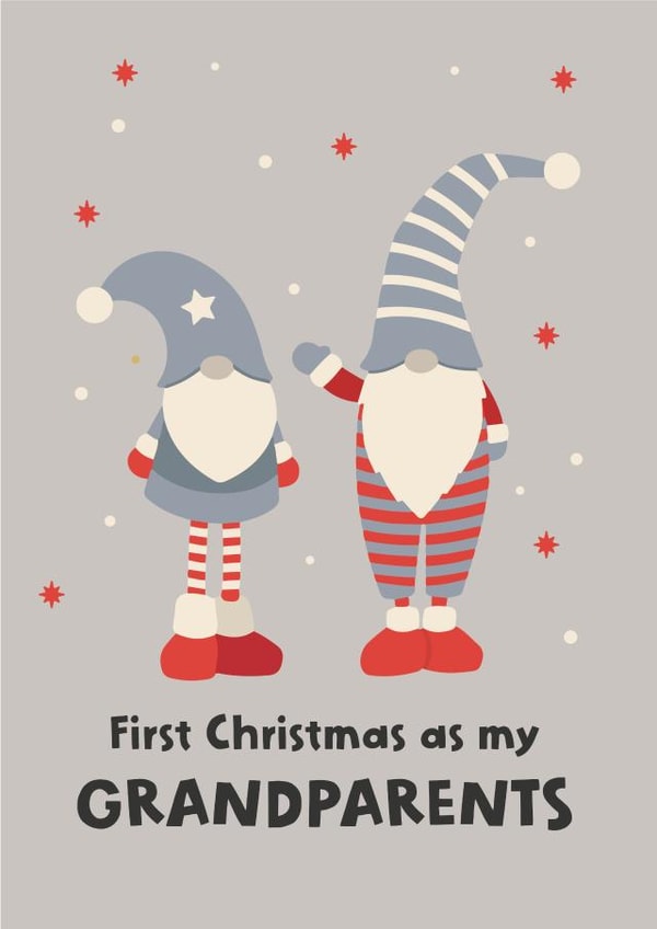 First Christmas as grandparents Gnonks created by Poppy Lane