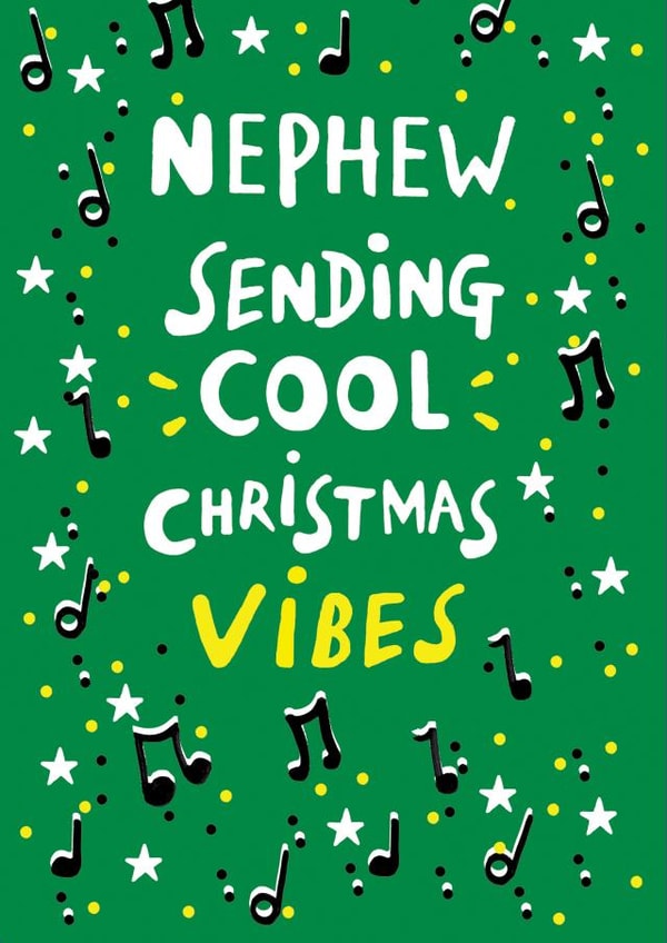Nephew christmas card created by Earlybird