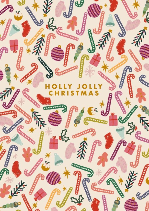 Happy Christmas - Pretty - Colourful - Christmas Things - For Her - For Him created by Kate Fox