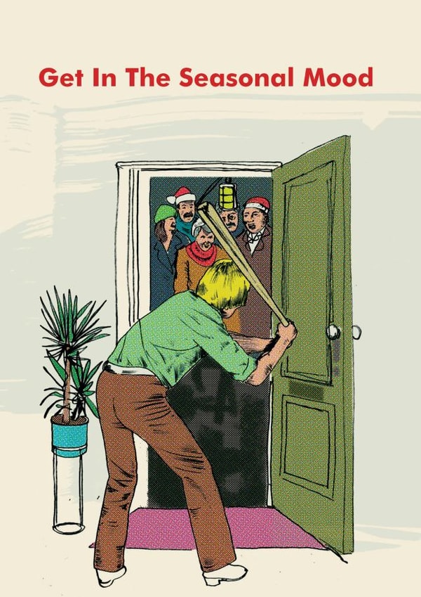 Funny Seasonal Mood Christmas Card created by Modern Toss