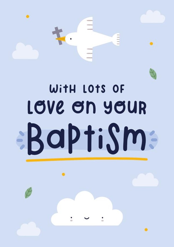 With Lots of Love On Your Baptism Card created by Joanne Hawker