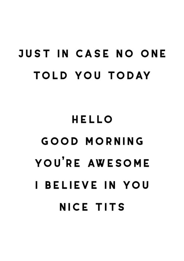Nice Tits - a cheeky card to make someone smile! created by The 13 Prints