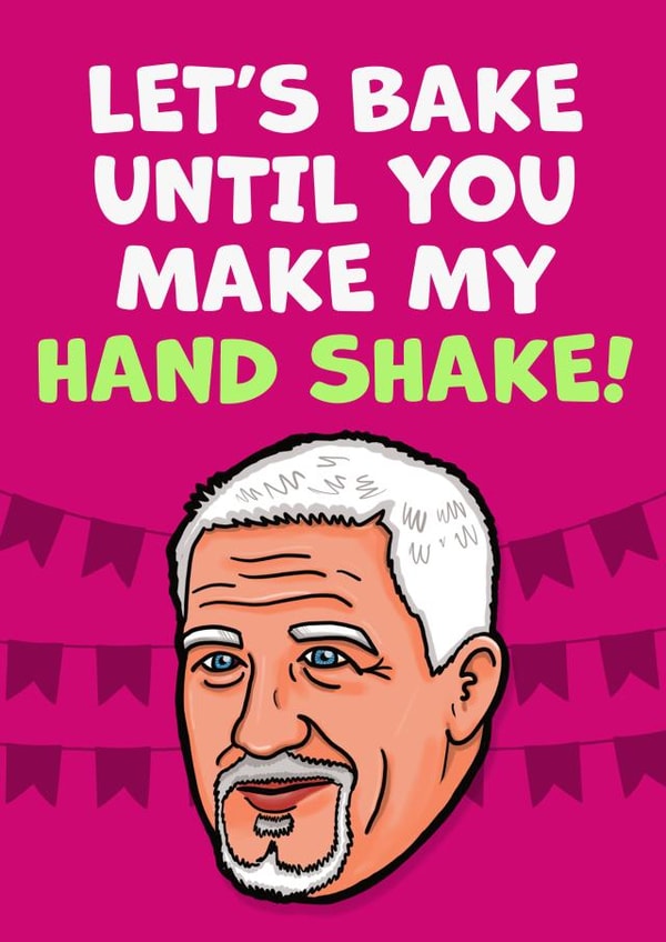 Paul Hollywood Great British Bake Off Card created by Norm & Then