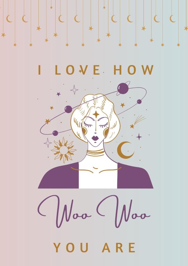 Perfect birthday, thank you, or 'just because' card for your woo woo friend. created by Becky Taylor