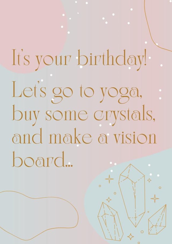 Birthday card for your woo woo friend! created by Becky Taylor