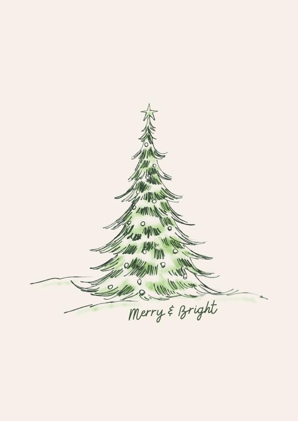 Merry & Bright Christmas Card created by Robyn Pugh