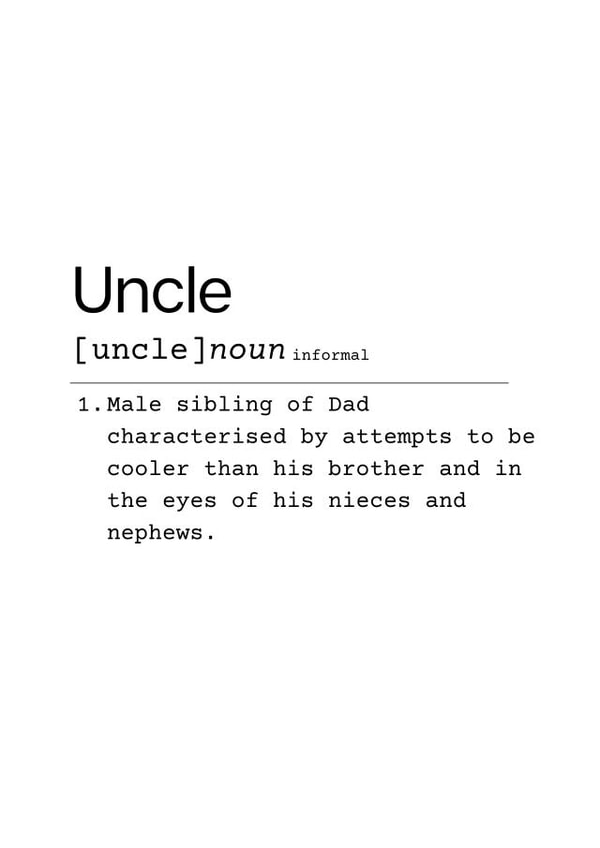 Uncle Defined created by simonsays