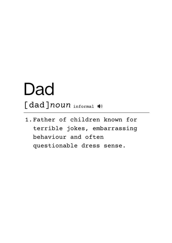 Dad Defined created by simonsays