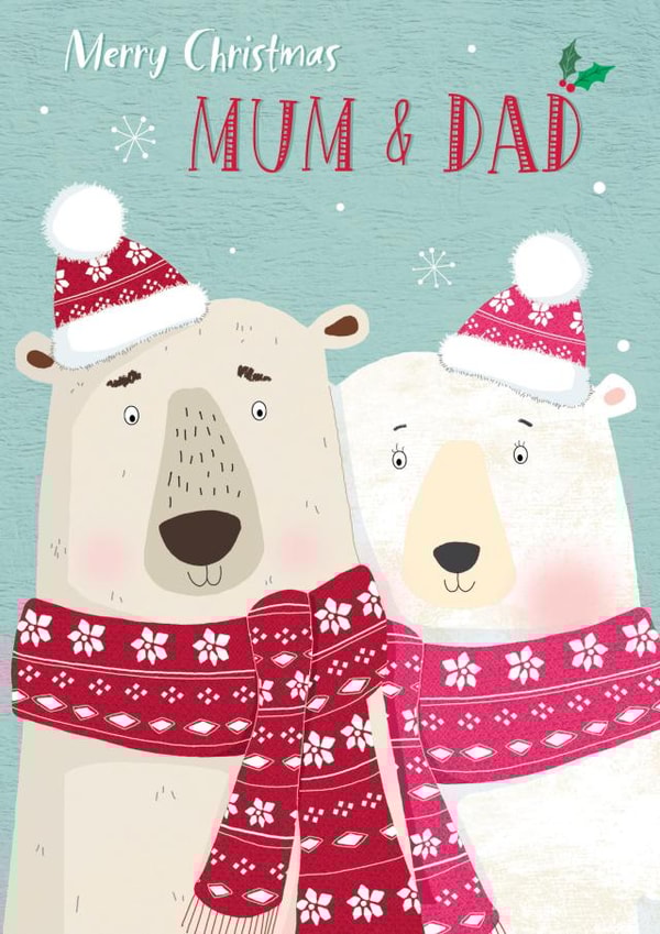 Mum and Dad Christmas Bears created by cory reid