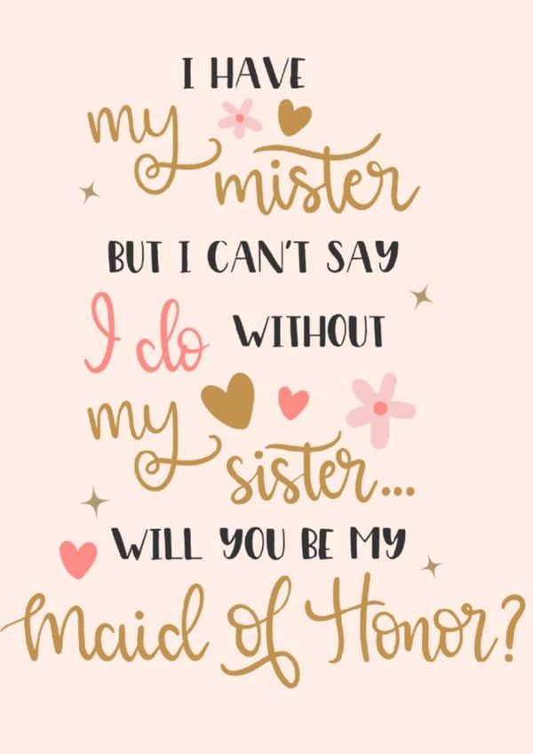 Will You Be My Maid of Honour? Wedding Preparation Card created by Lots of Love, Hannah 