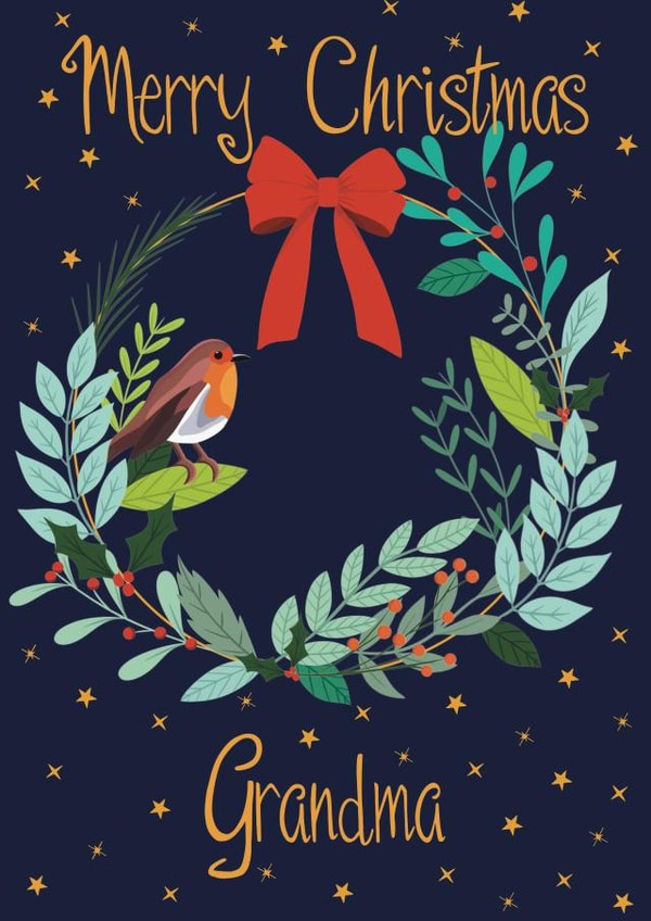 Grandma's Christmas robin created by Sara Tyson