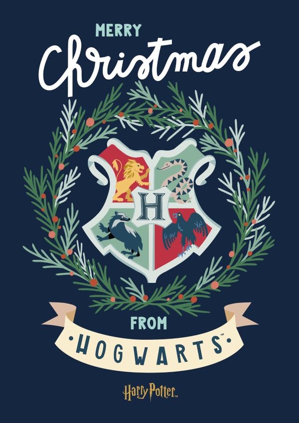 Pretty Christmas Card - Harry Potter - From Hogwarts created by Cardology