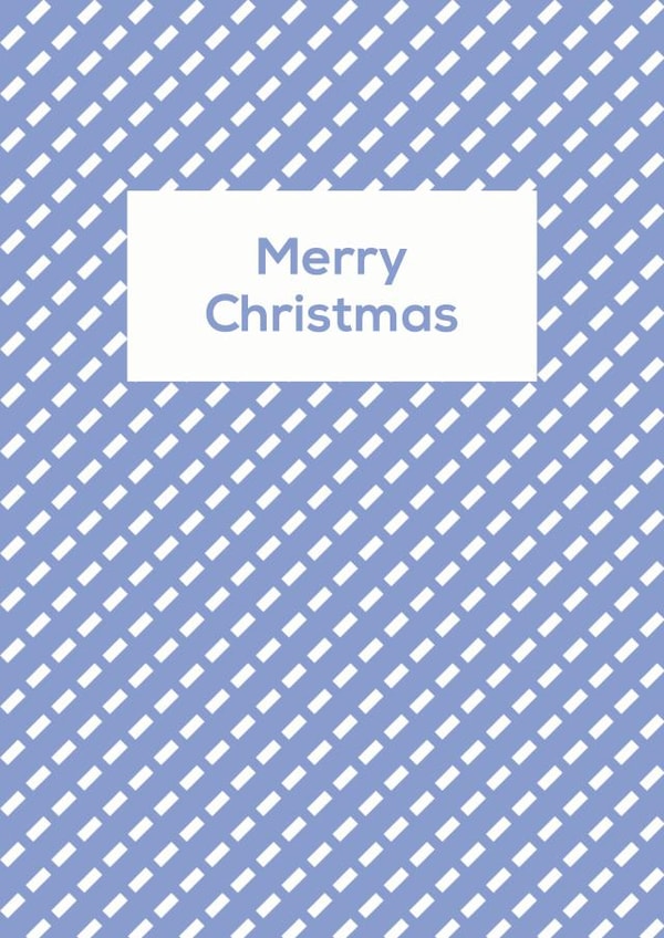 Merry Christmas Card - Classic Geometric Snow Pattern created by Nic Farrell