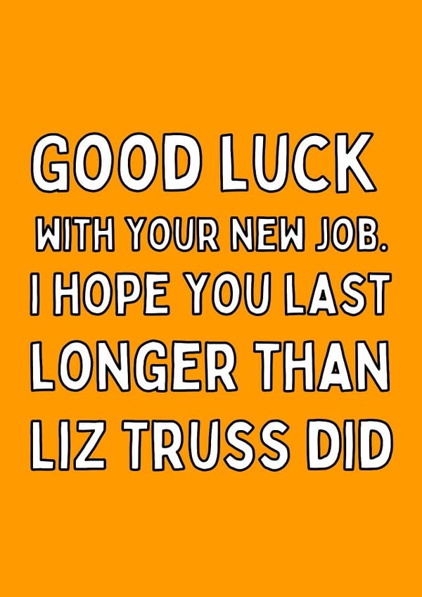 Good Luck in your new job created by Original Fox Cards