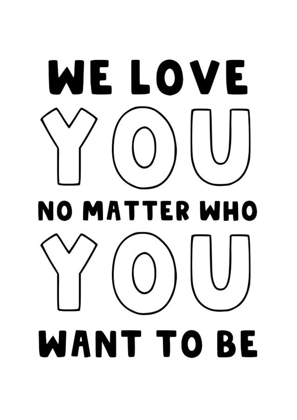 Transgender Love Card - Trans - Coming Out - LGBTQ+ - Gender Neutral - Pride created by The Blunt Badger