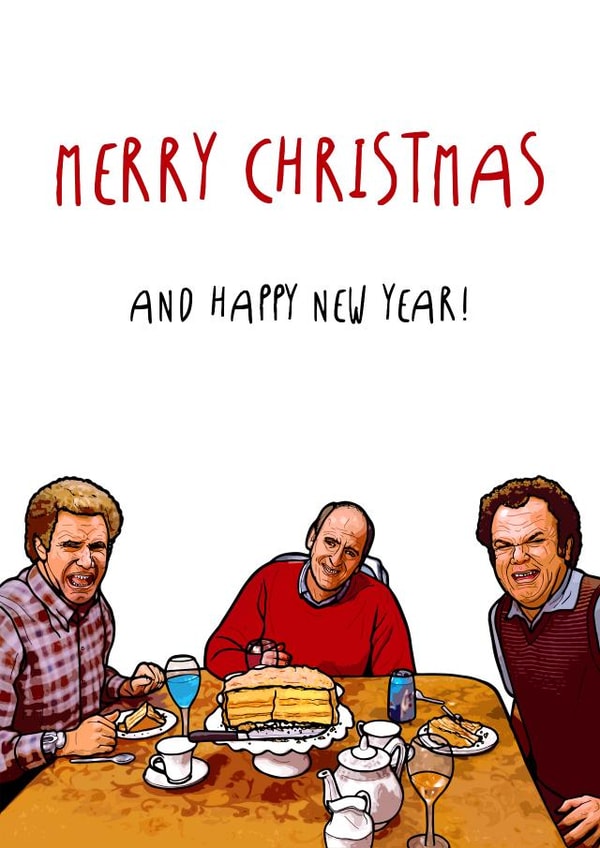 Step Brothers funny Christmas Card created by Drewit