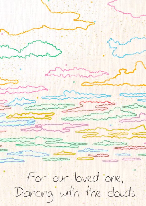 Dancing With the Clouds  - Sorry for Your Loss Card - Sympathy created by Lisa Anne