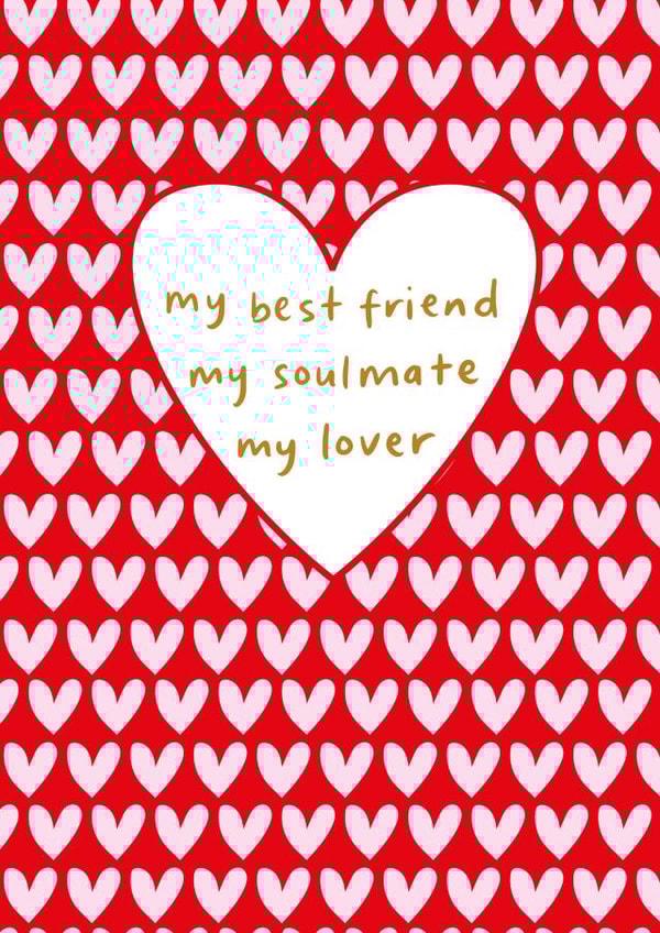 Cute Valentines Card For Lover – Soulmate – Best Friend – Anniversary Card created by Megan Claire