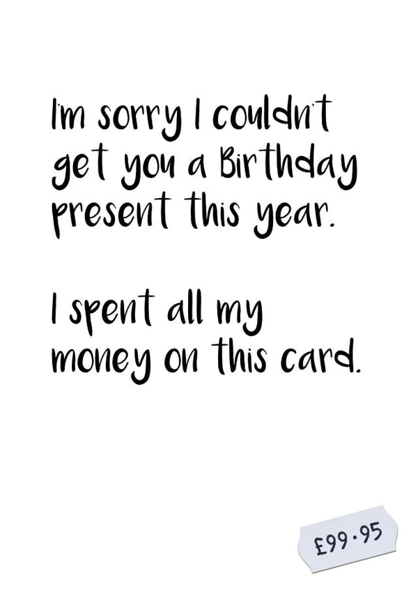 No Money to Buy a Gift - Send Birthday Wishes With an "Expensive" Birthday Card. created by Mr. Incardible