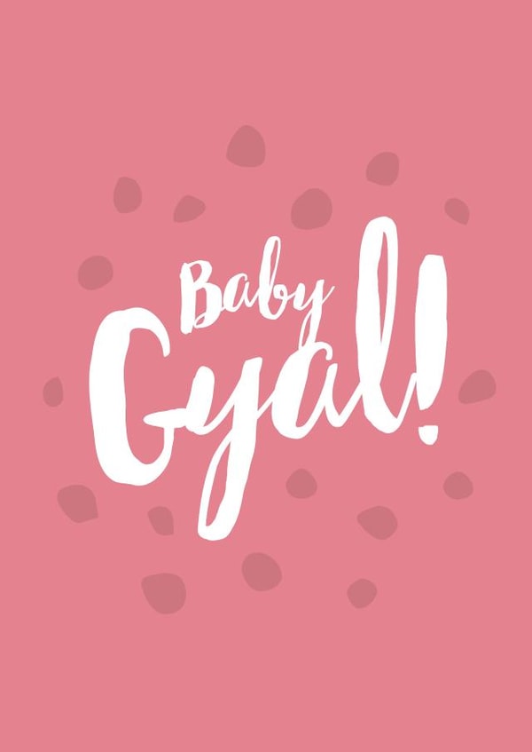 Cute Baby Girl Card for Newborn baby created by New Maroons