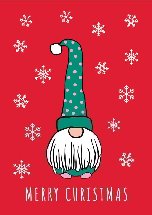 Scandinavian Christmas Card created by Alice Johnson Artwork