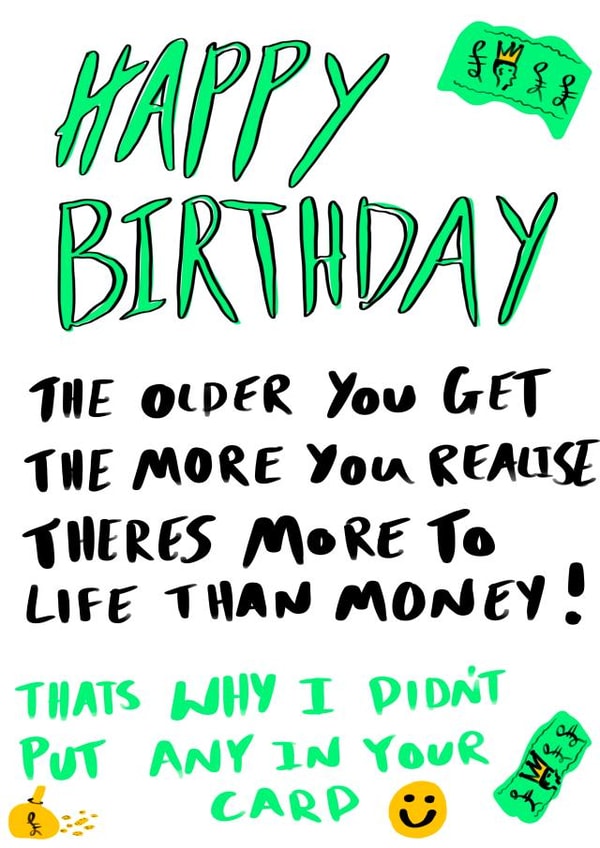 Funny lighthearted card for a friend of family member that can take a joke created by @hunky.doryart