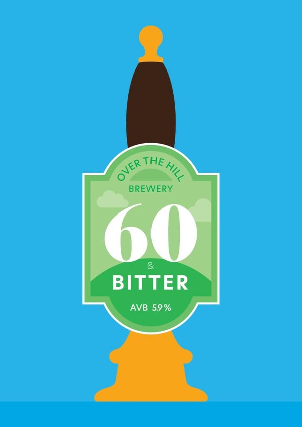 60th Birthday Card created by Hello Squid