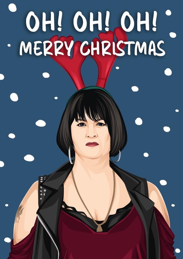 Nessa inspired Oh Oh Oh Merry Christmas Card created by Hint of Sarcasm