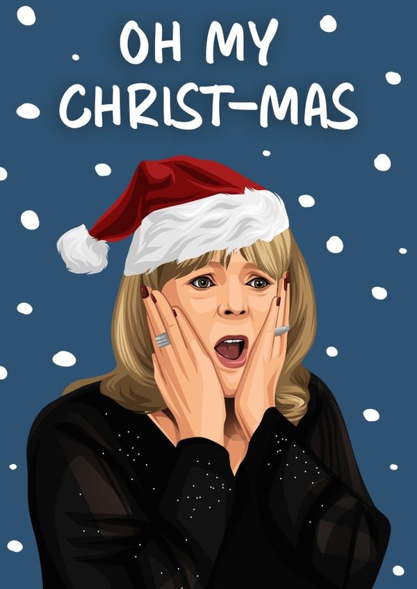 Funny Oh My Christ-mas Pam inspired Christmas Card created by Hint of Sarcasm