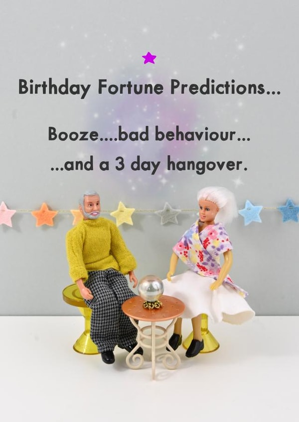 Birthday Fortune Predictions created by Bold & Bright Cards