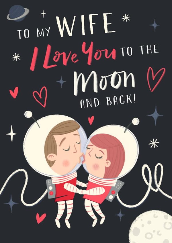 Valentine's Day - Anniversary  - Wife - Cute - Funny created by Dalia Clark Design