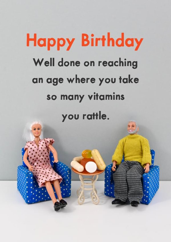 Vitamin birthday created by Bold & Bright Cards