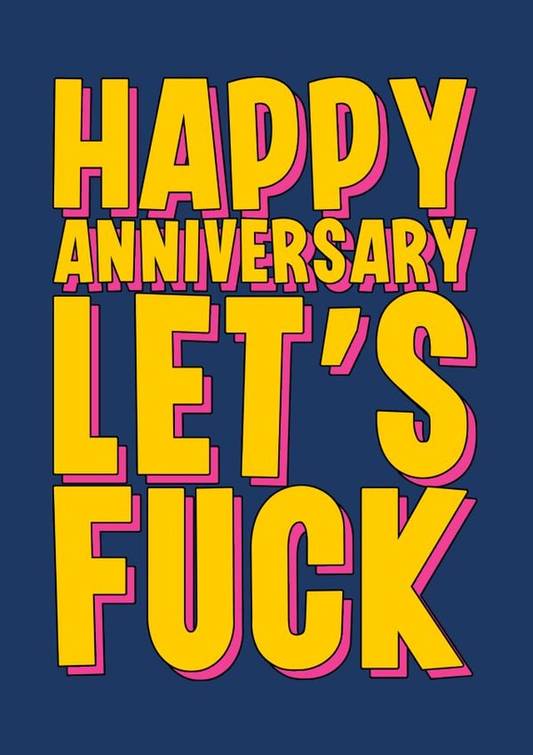 Rude and Funny Anniversary card for Husband or Boyfriend - Sex created by Blind Faith